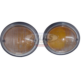 Par Pisca Dianteiro C/ Defletor E Bor Kombi 1500 Corujinha