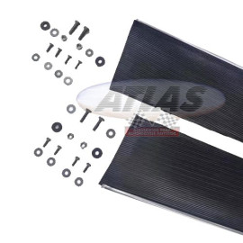 Par De Estribo Do Fusca Com Friso E Capa De Borracha Todos