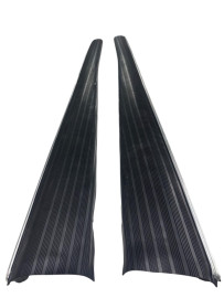 Par Estribo Fusca c/ Capa de Borracha e Friso Aluminio 